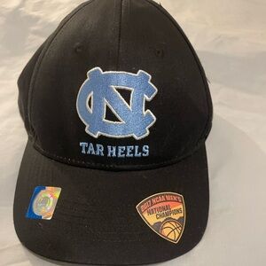 Tar Heels Black Cap with Blue Logo 2017 Champions UNC
